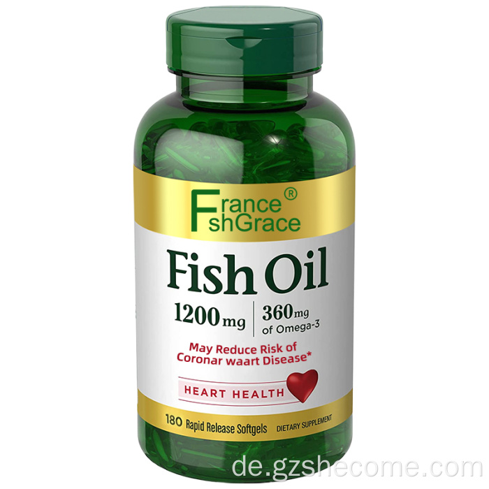 Omega3 EPA -Fischöl unterstützt Immune Omega3 Softgels